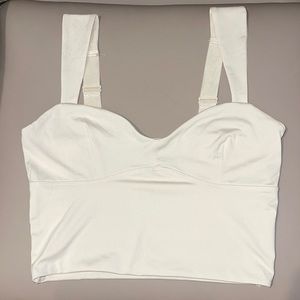 Women’s Forever21 Cream Sportswear Cropped Tank Top Small